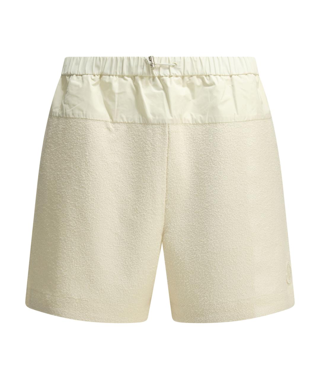 MONCLER Белые хлопковые шорты, фото 1