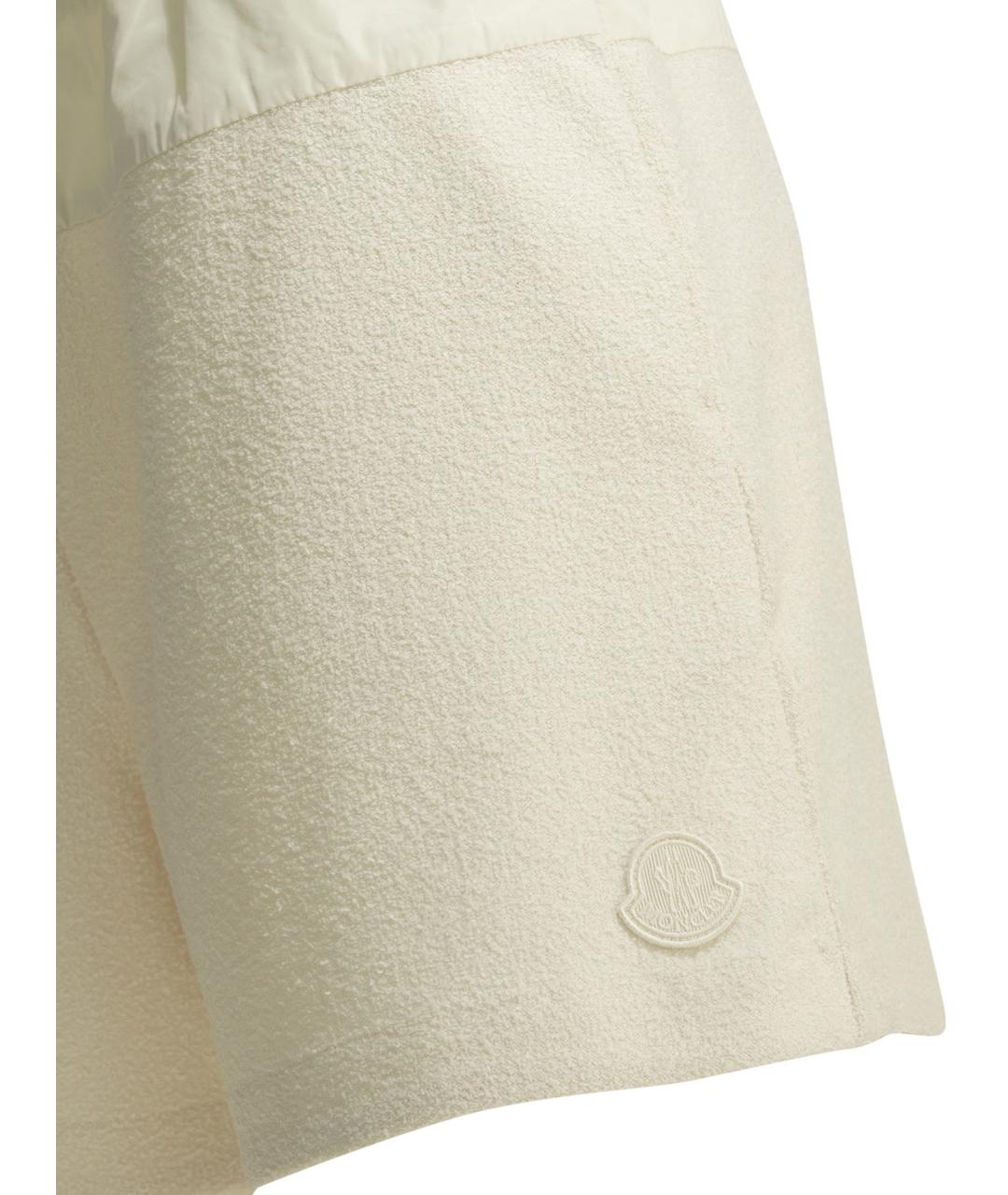 MONCLER Белые хлопковые шорты, фото 3