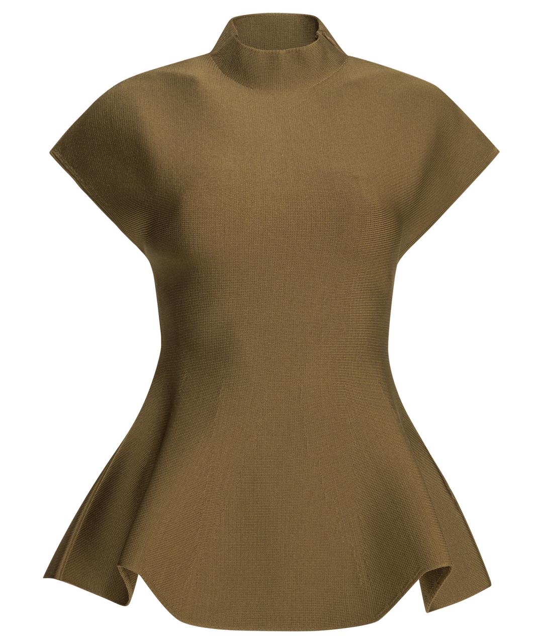 KHAITE Коричневая вискозная блузы, фото 1