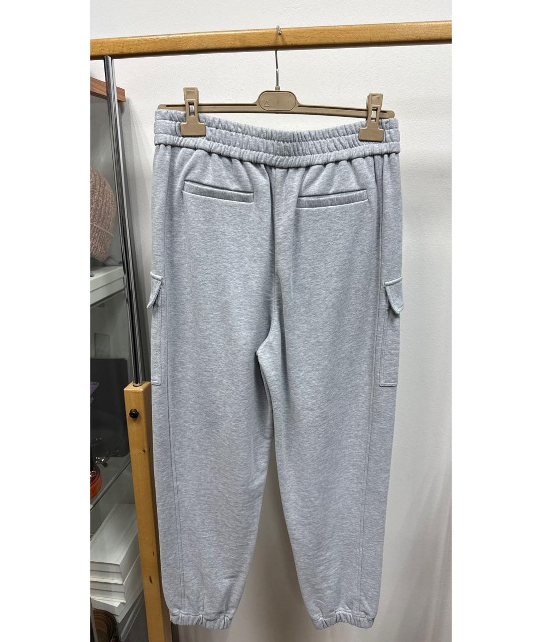 BRUNELLO CUCINELLI Серый хлопко-эластановый спортивные костюмы, фото 7