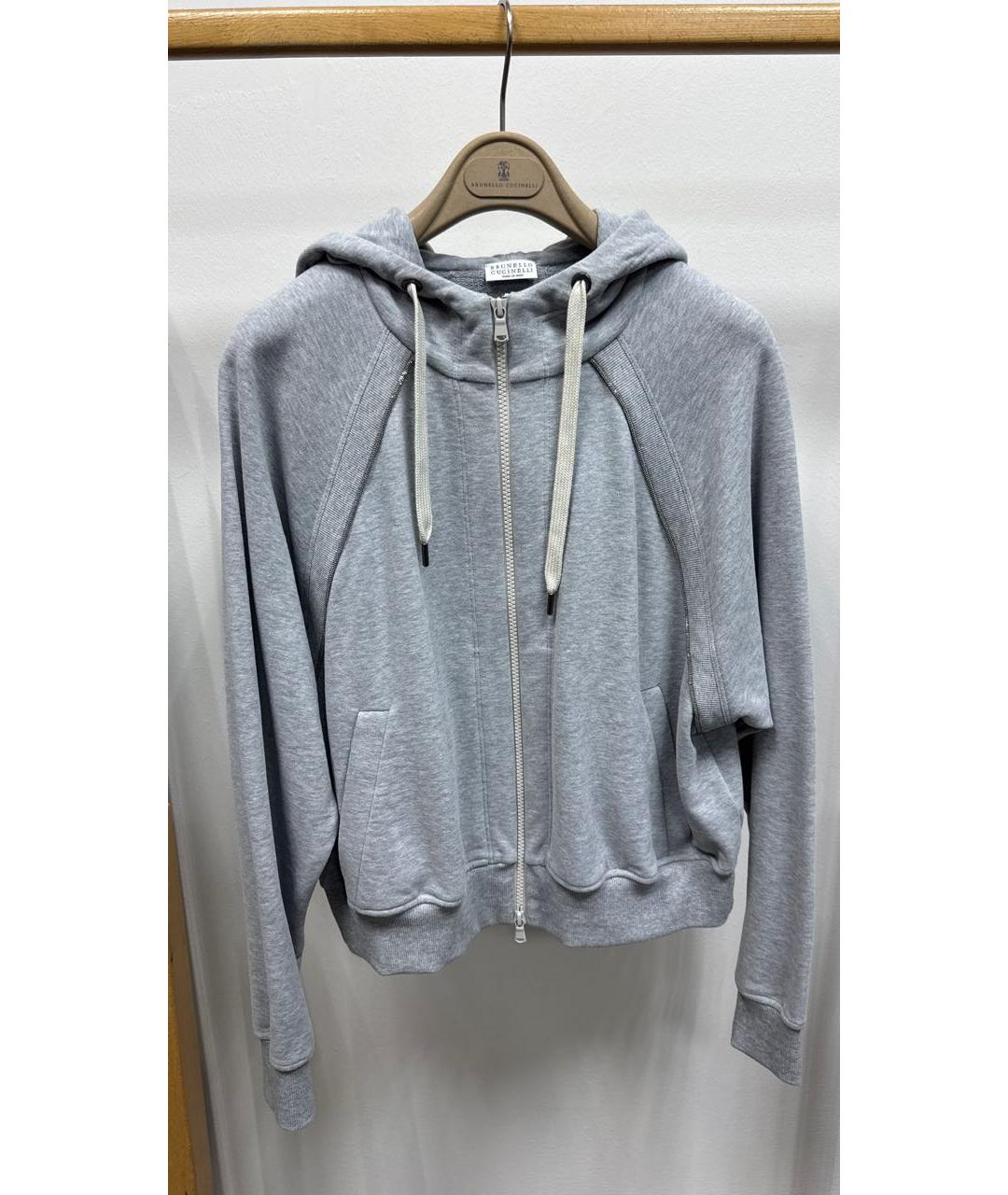 BRUNELLO CUCINELLI Серый хлопко-эластановый спортивные костюмы, фото 2