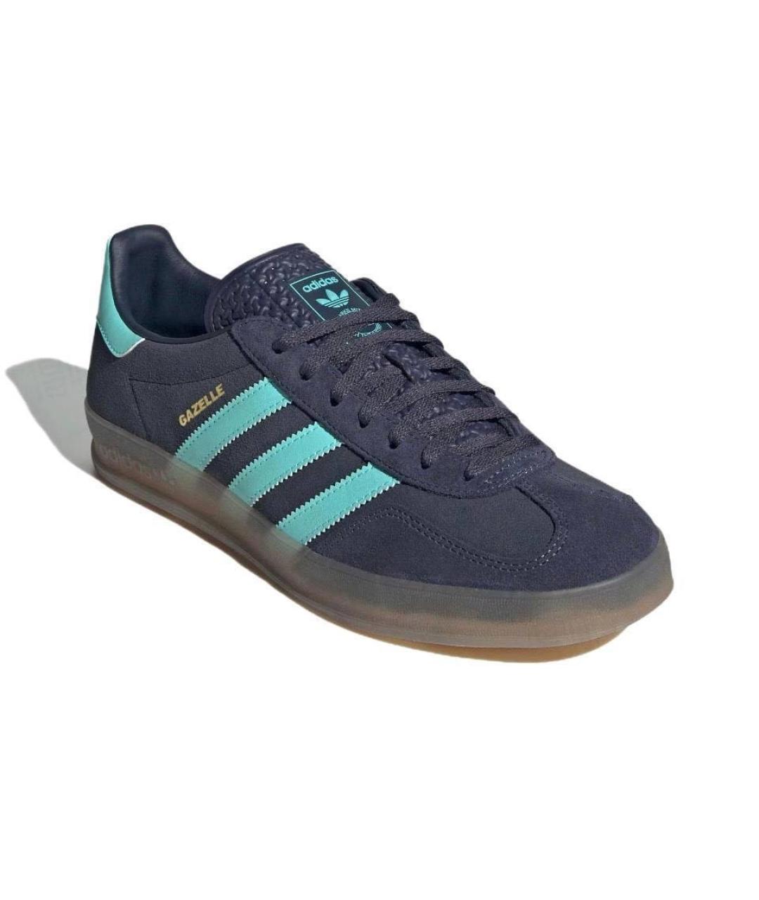 ADIDAS Темно-синие нубуковые кеды, фото 2