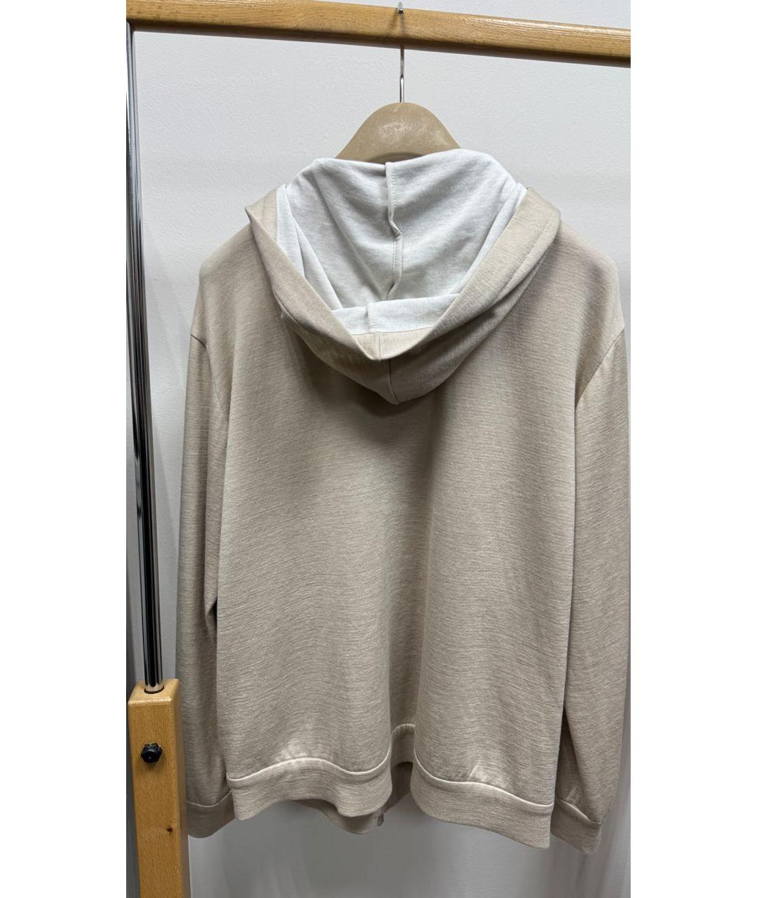 BRUNELLO CUCINELLI Бежевый шелковый спортивные костюмы, фото 5