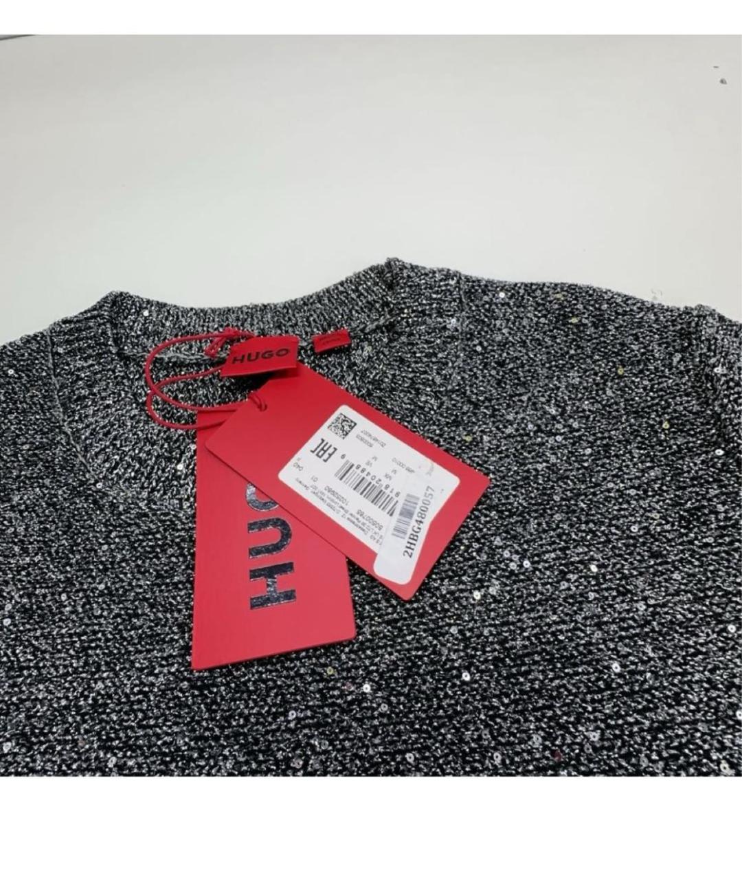 HUGO BOSS Серебряное повседневное платье, фото 6