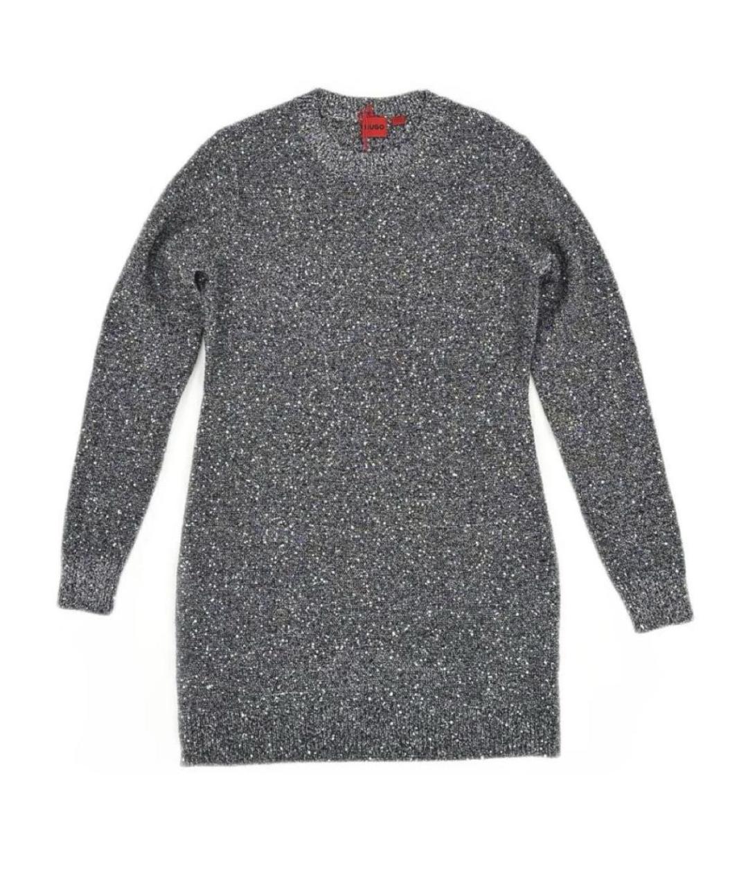 HUGO BOSS Серебряное повседневное платье, фото 9