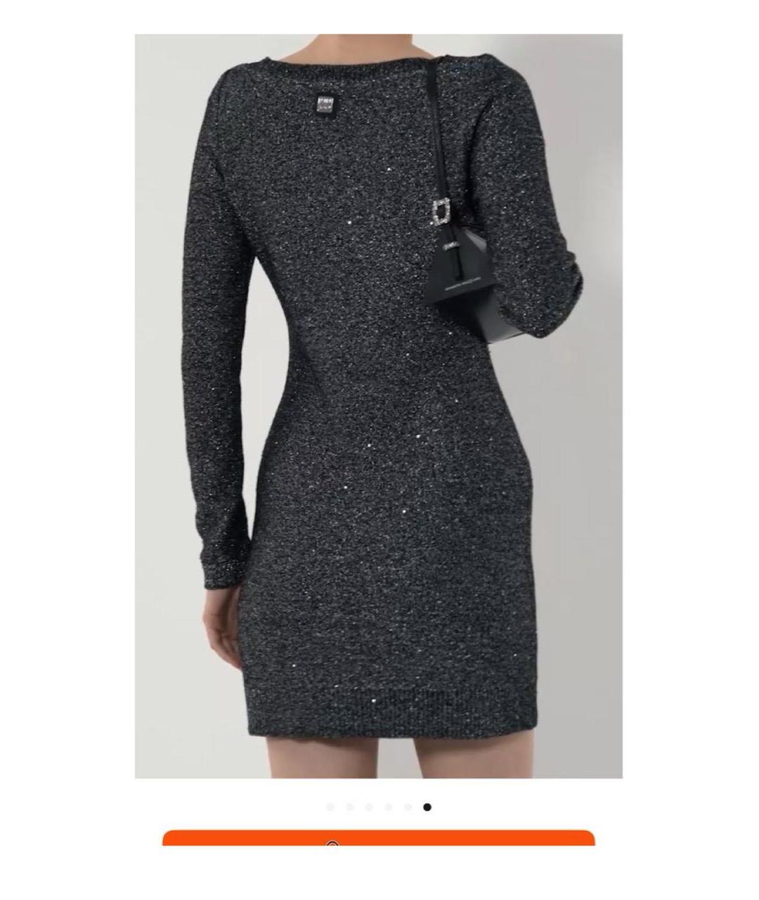 HUGO BOSS Серебряное повседневное платье, фото 4