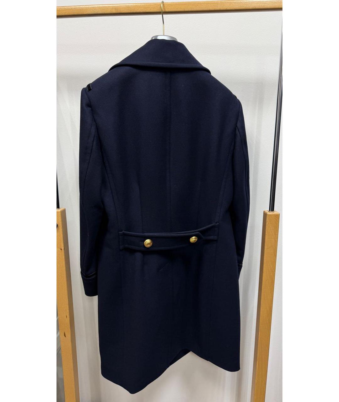 TOM FORD Темно-синее шерстяное пальто, фото 6