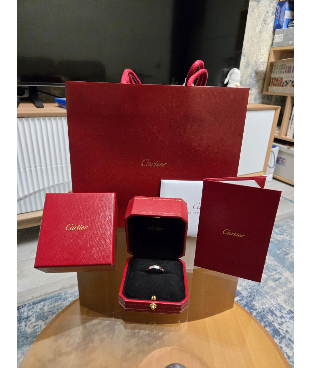 CARTIER Белое кольцо из белого золота, фото 3