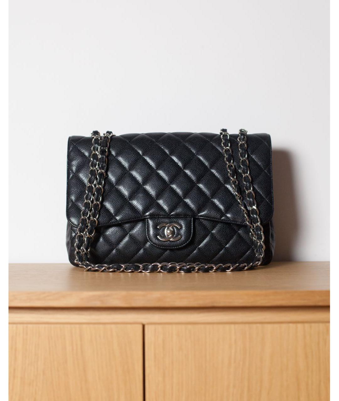 CHANEL Черная кожаная сумка через плечо, фото 9