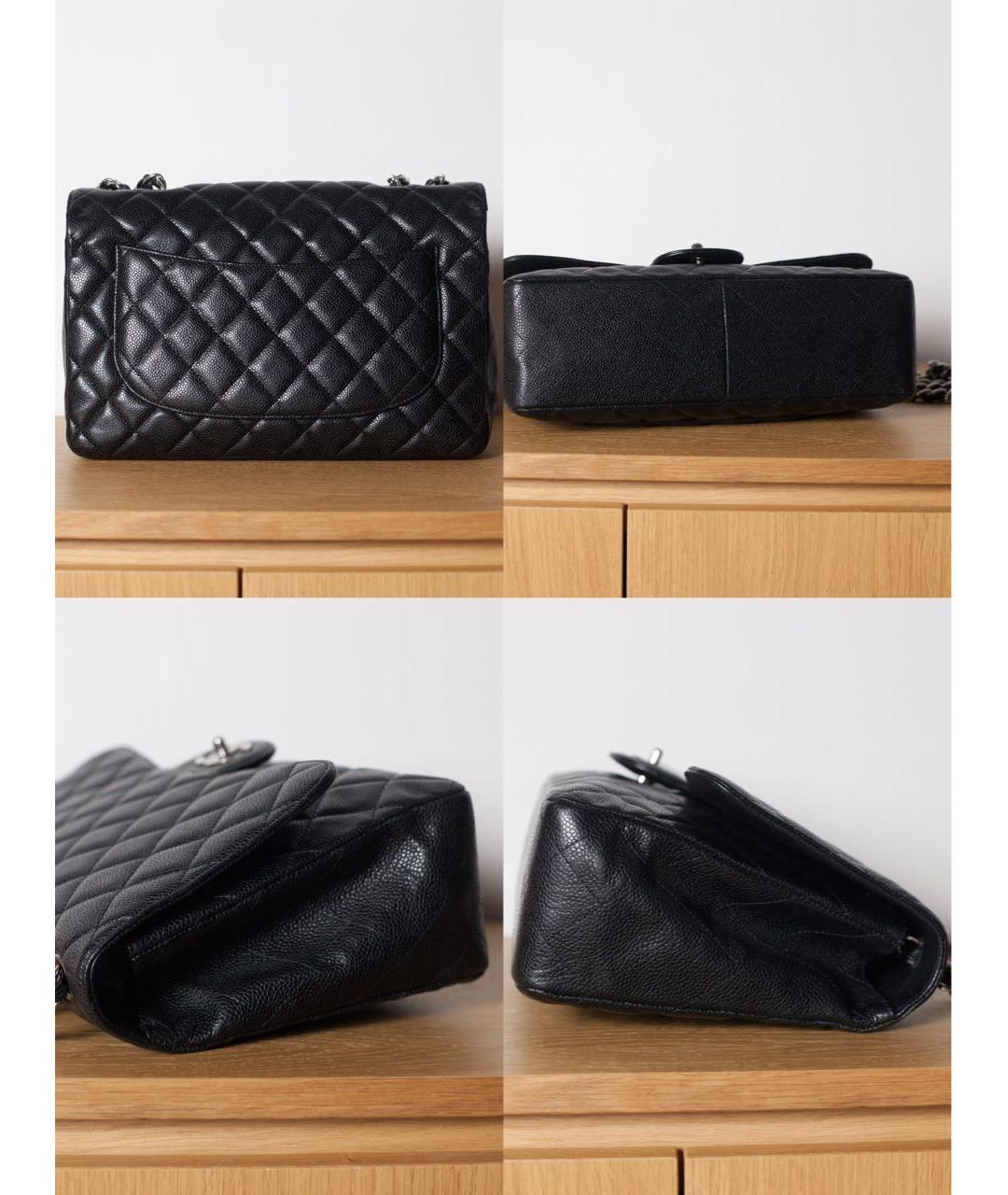 CHANEL Черная кожаная сумка через плечо, фото 5