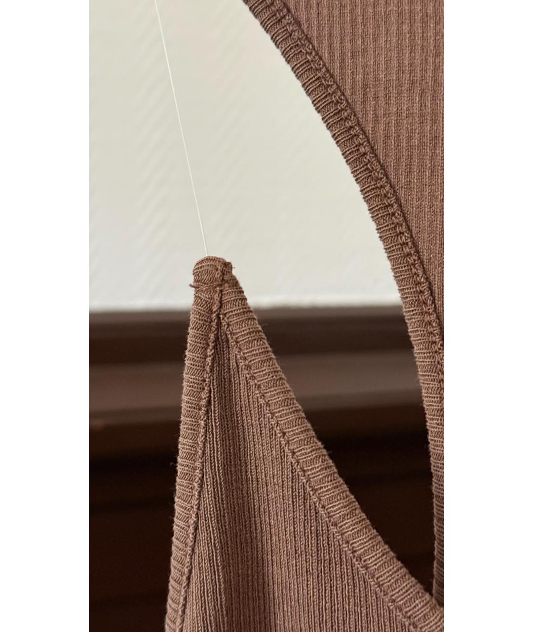 Y/PROJECT Коричневая майка, фото 4