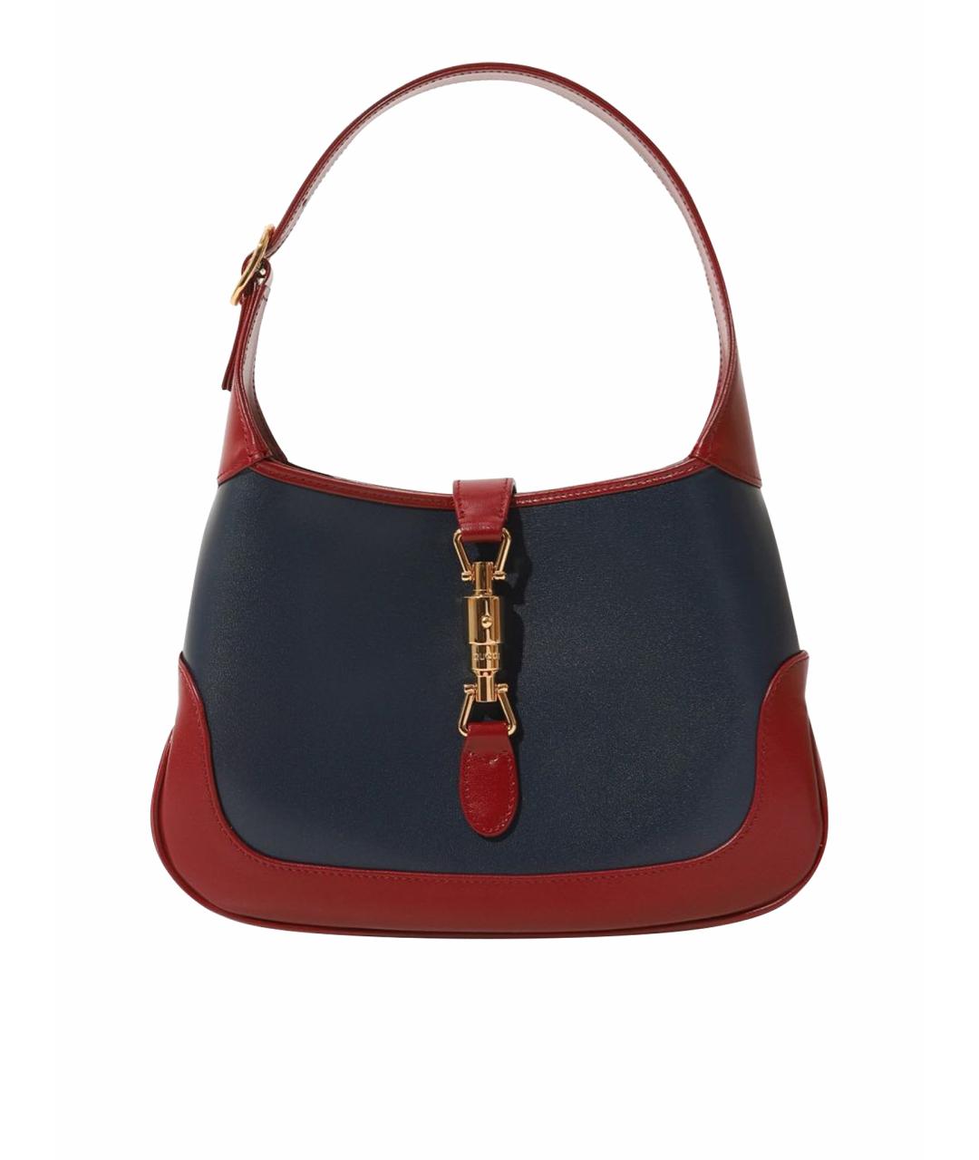 GUCCI Синяя кожаная сумка с короткими ручками, фото 9