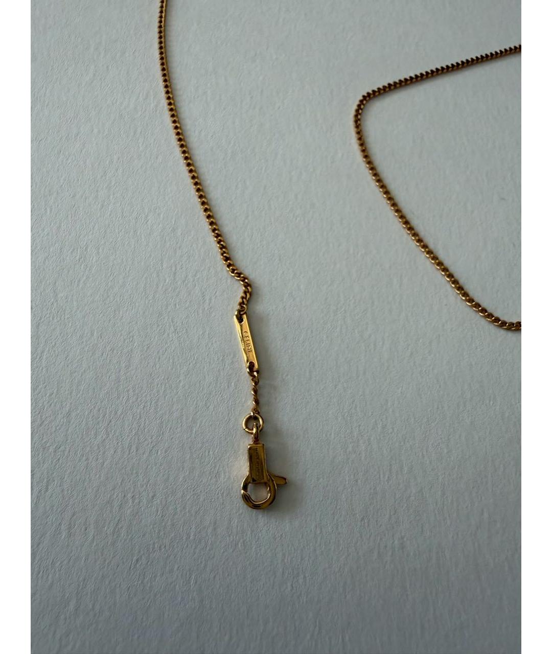 CELINE Золотая латунная цепочка, фото 4