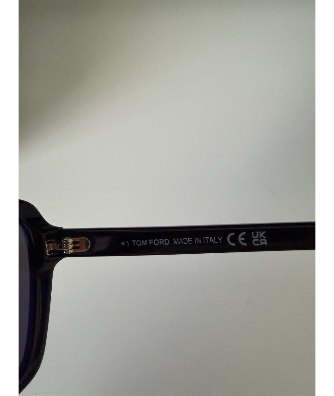 TOM FORD Черные пластиковые солнцезащитные очки, фото 3