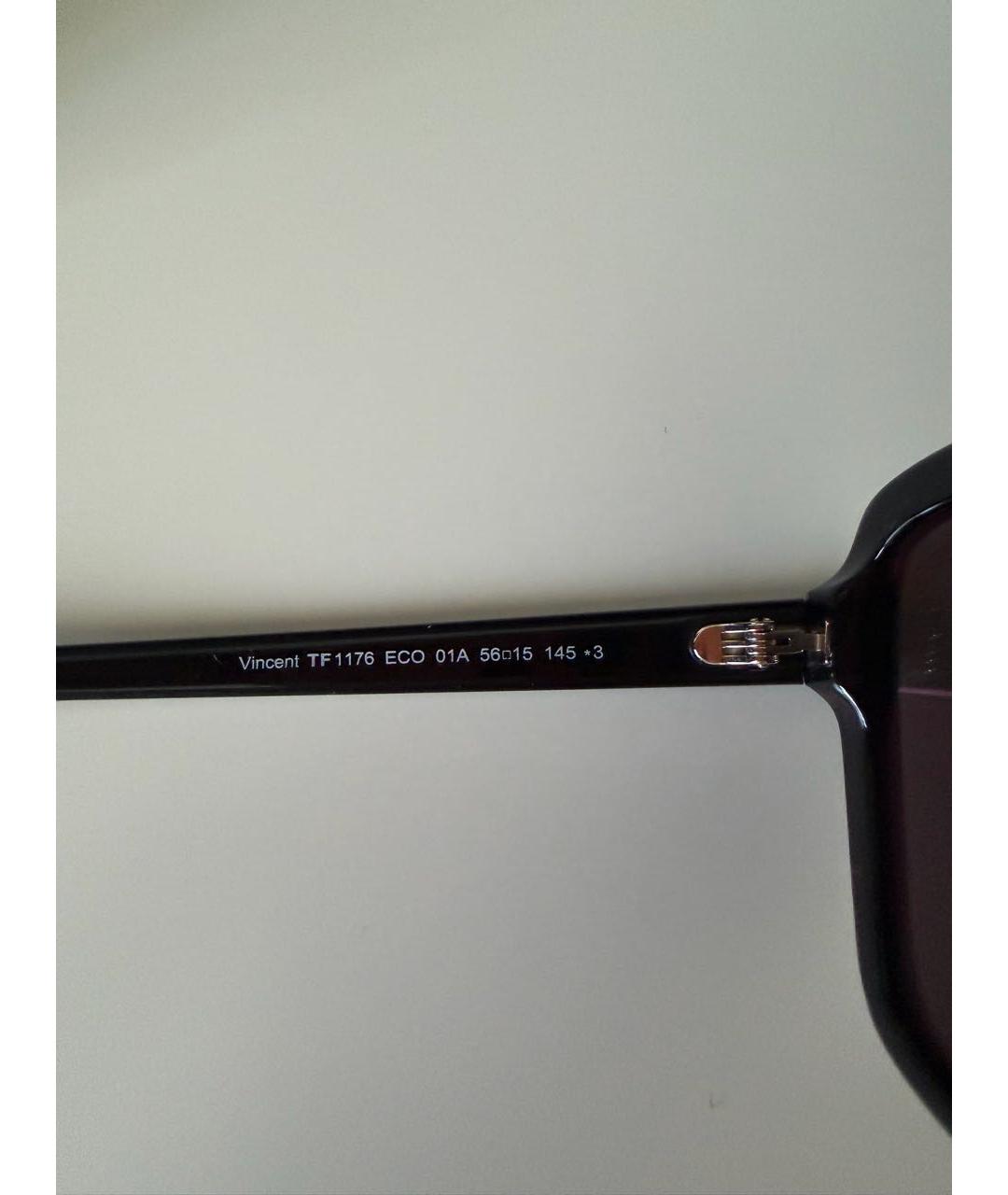 TOM FORD Черные пластиковые солнцезащитные очки, фото 7