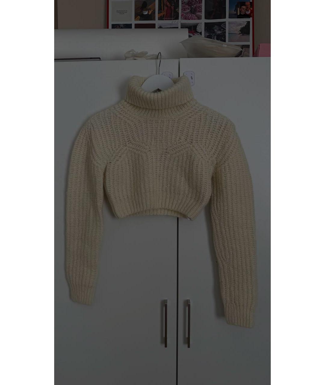 DSQUARED2 Белый шерстяной джемпер / свитер, фото 5