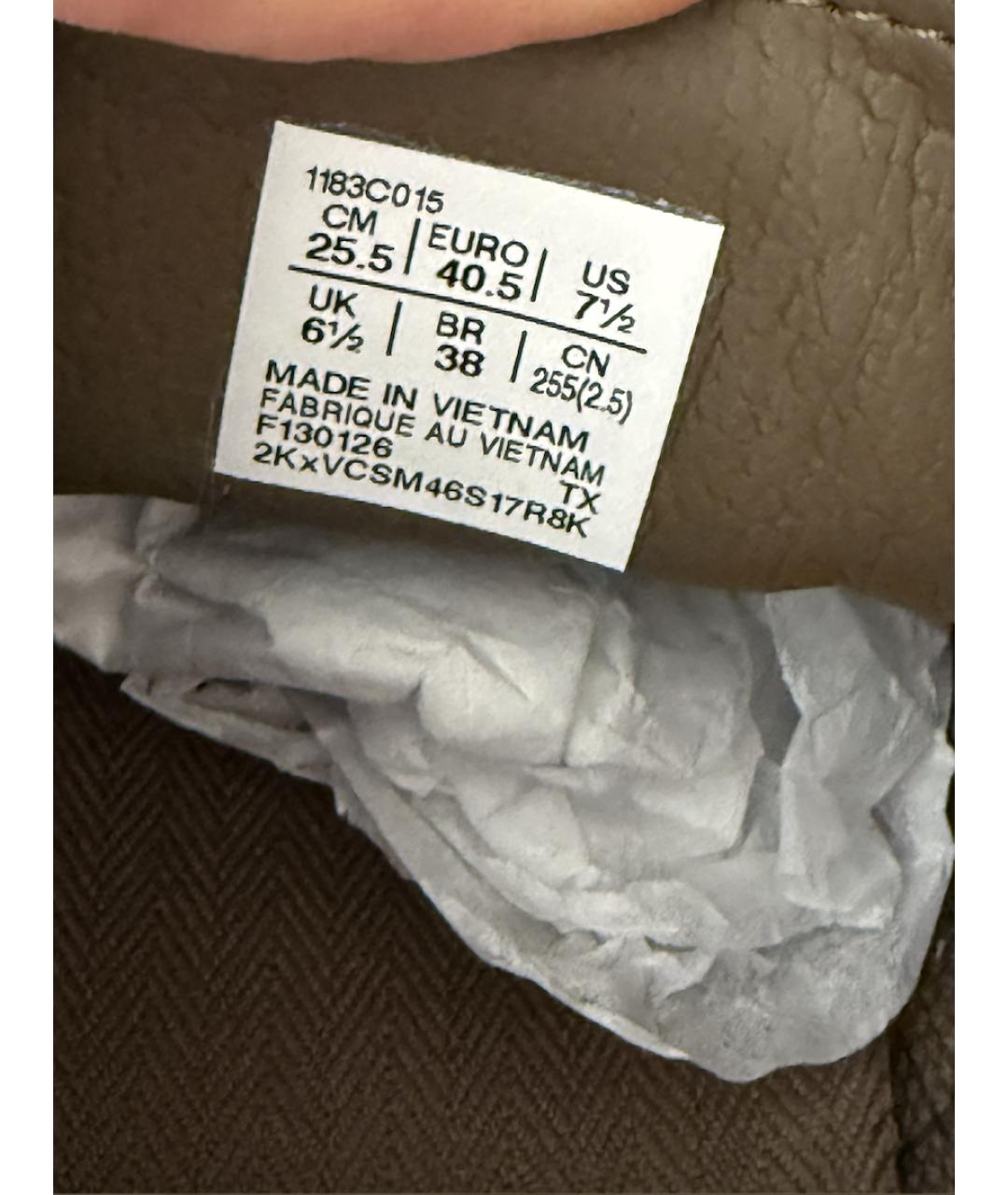 ONITSUKA TIGER Коричневые кожаные кеды, фото 7