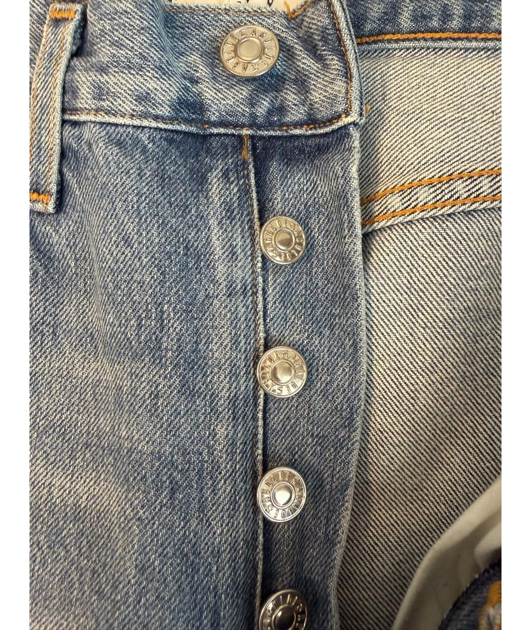 AGOLDE Голубые хлопковые прямые джинсы, фото 4