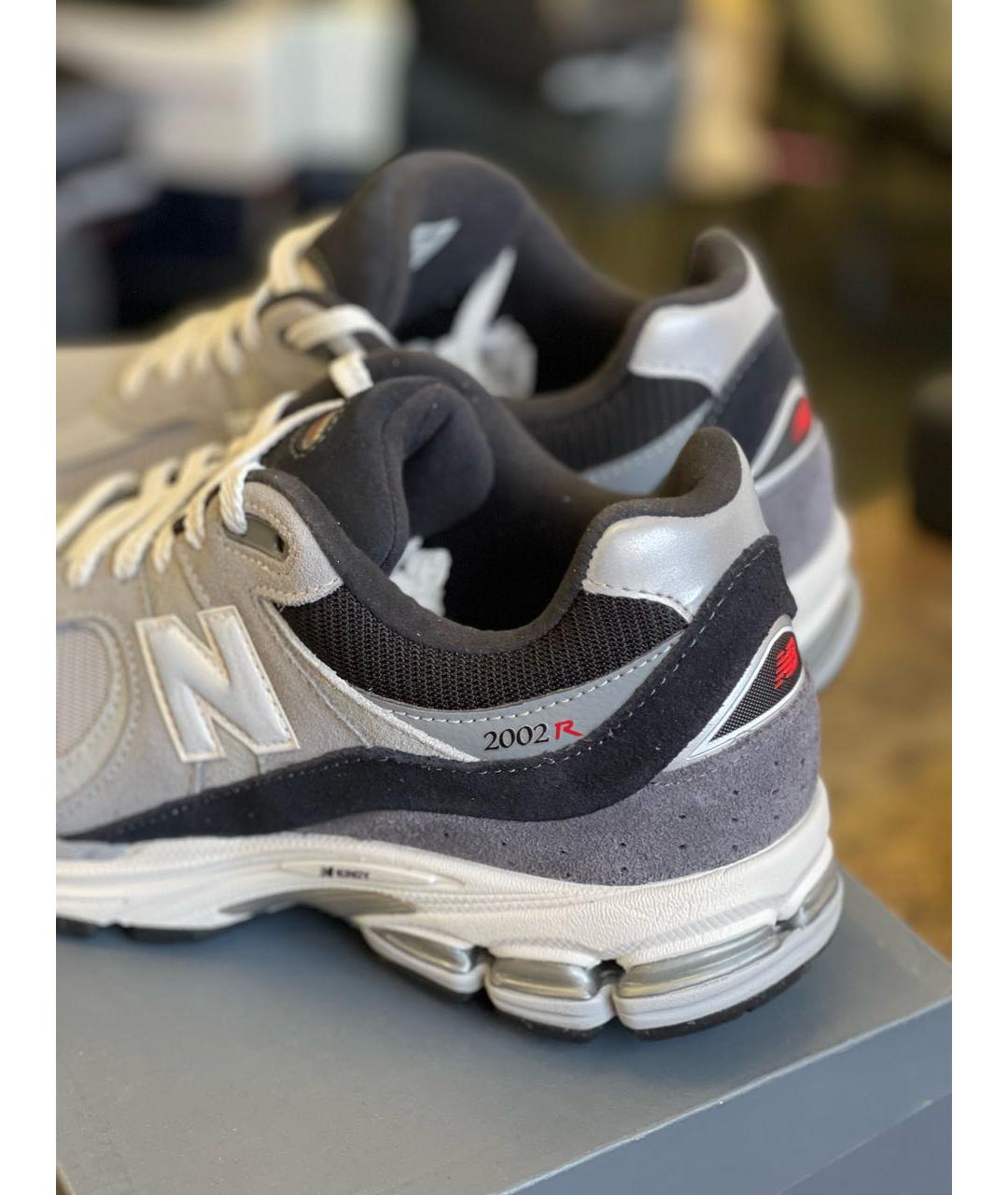 NEW BALANCE Серые замшевые низкие кроссовки / кеды, фото 3