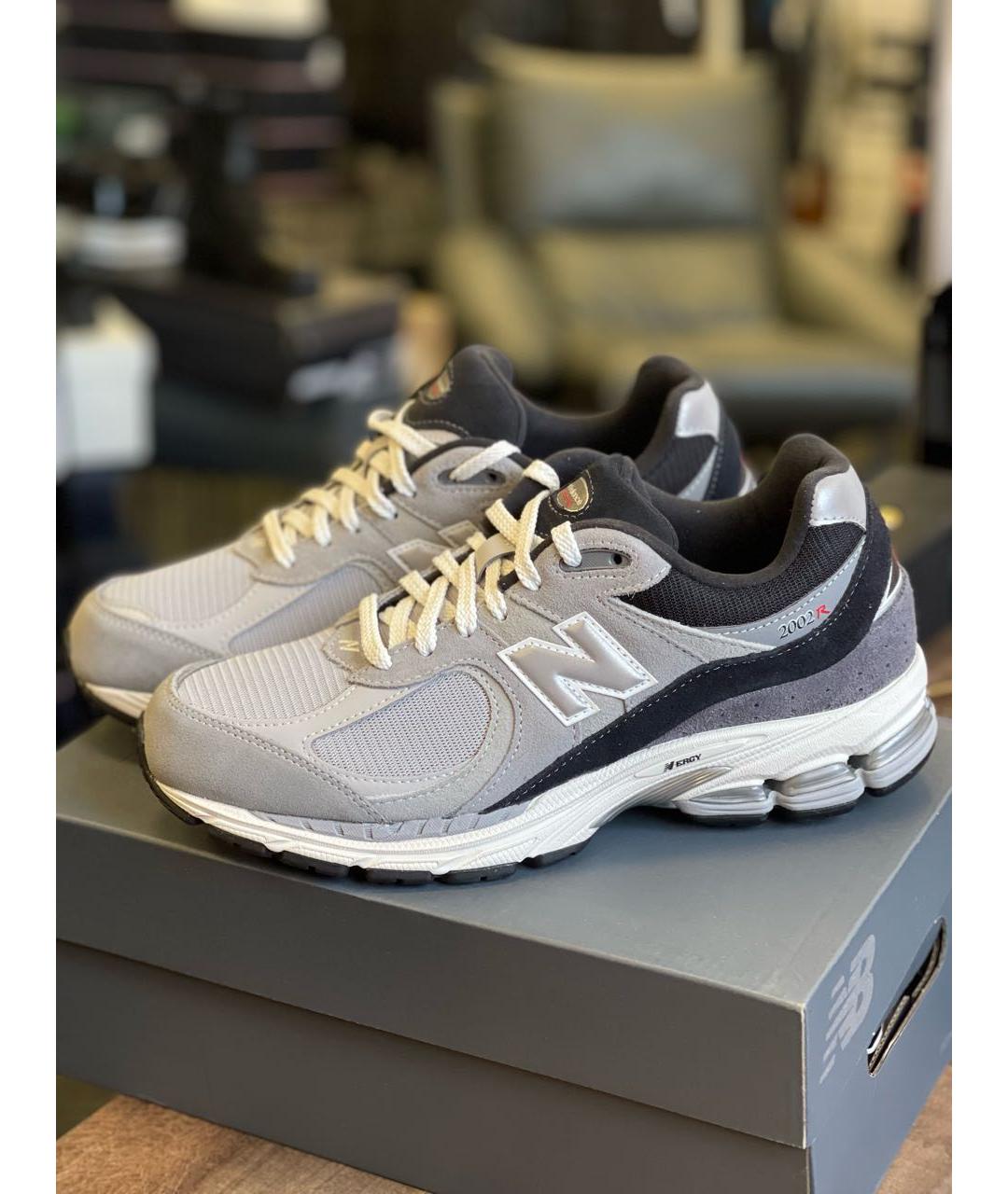 NEW BALANCE Серые замшевые низкие кроссовки / кеды, фото 2