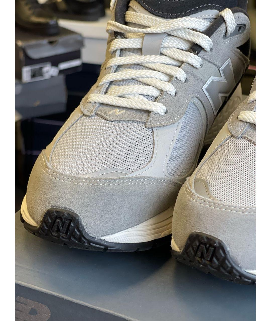 NEW BALANCE Серые замшевые низкие кроссовки / кеды, фото 7