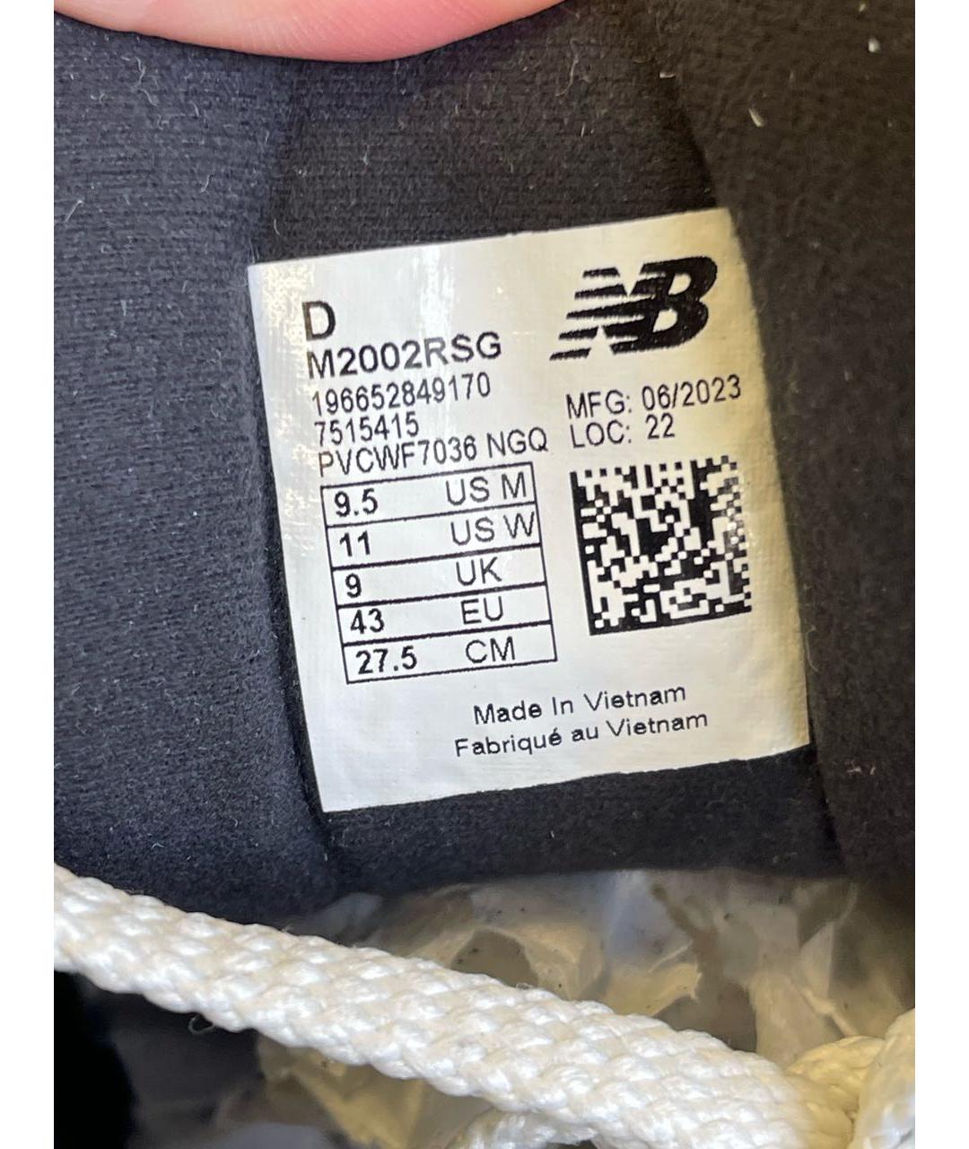 NEW BALANCE Серые замшевые низкие кроссовки / кеды, фото 5