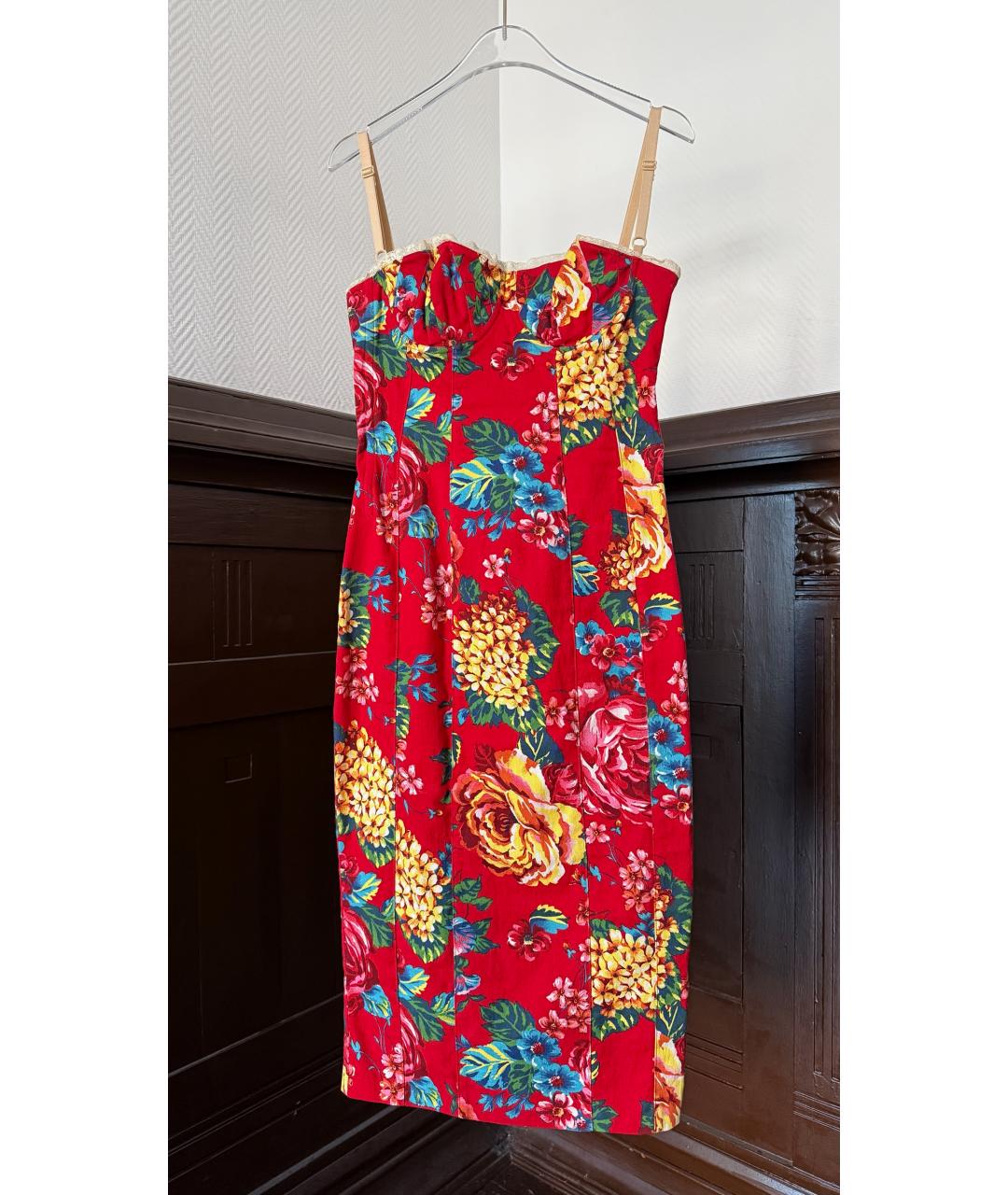 DOLCE&GABBANA Красное вечернее платье, фото 6