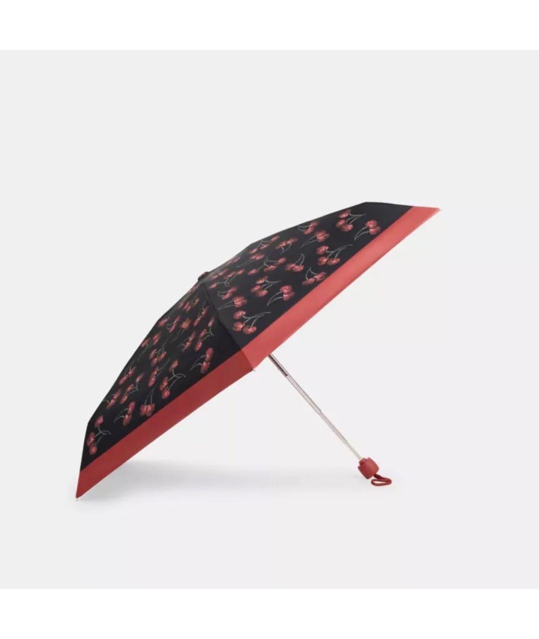 COACH Черный зонт, фото 6