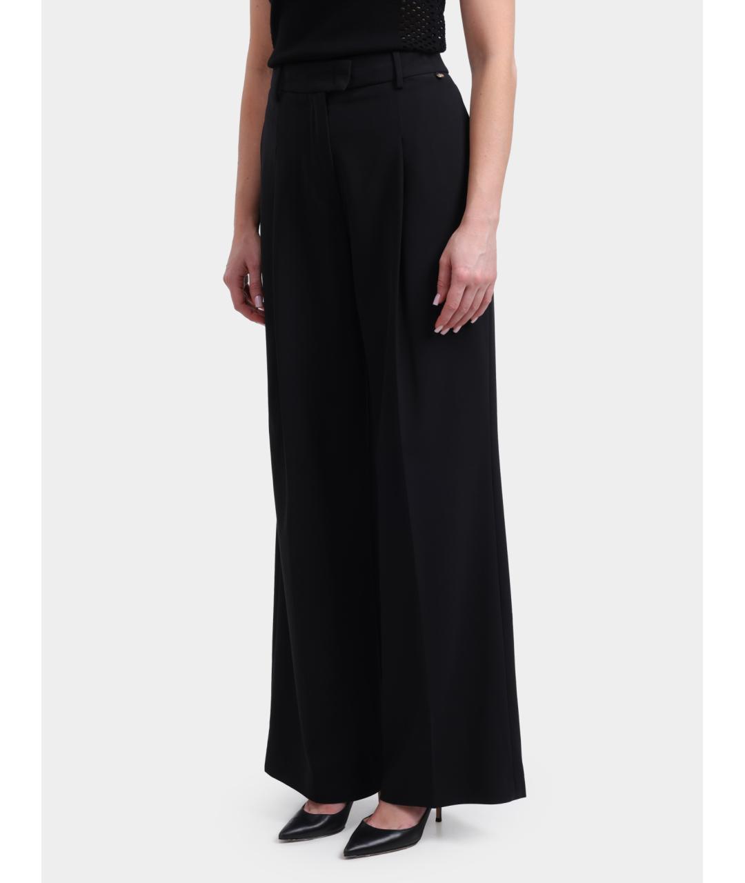 LIU JO Черные прямые брюки, фото 3