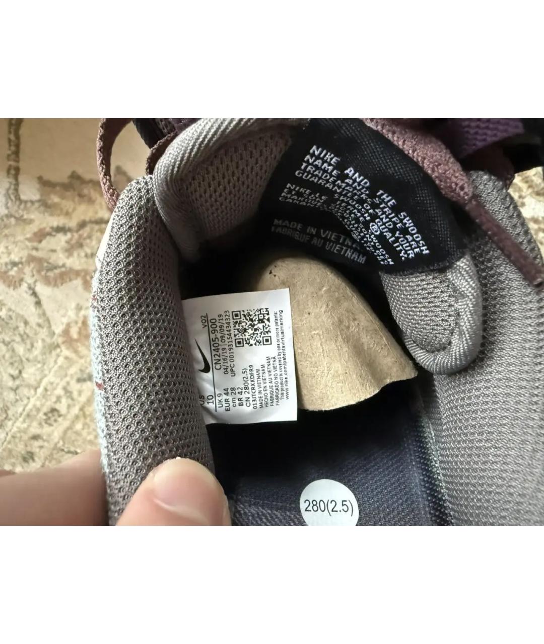 CACTUS JACK BY TRAVIS SCOTT Коричневые замшевые низкие кроссовки / кеды, фото 3