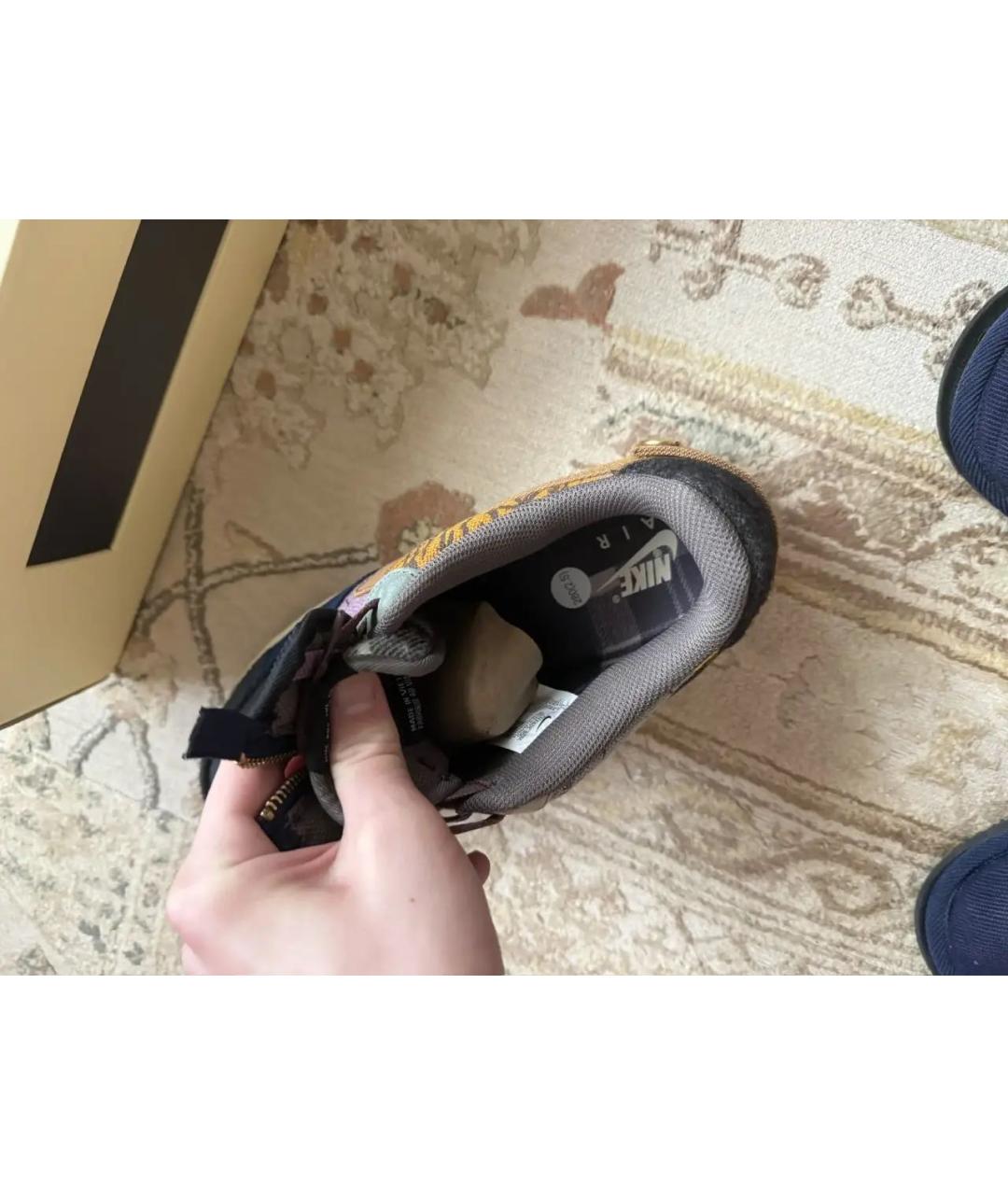 CACTUS JACK BY TRAVIS SCOTT Коричневые замшевые низкие кроссовки / кеды, фото 7