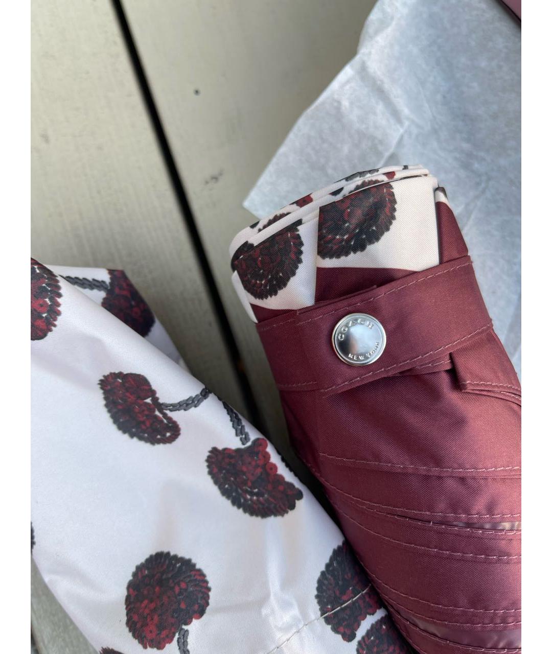 COACH Белый зонт, фото 4