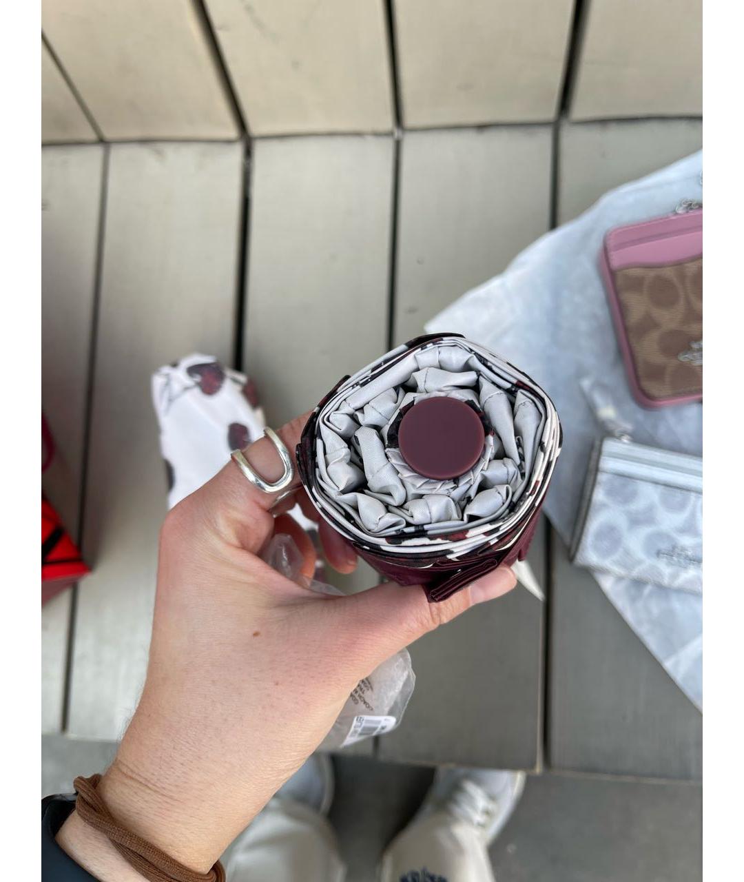 COACH Белый зонт, фото 3