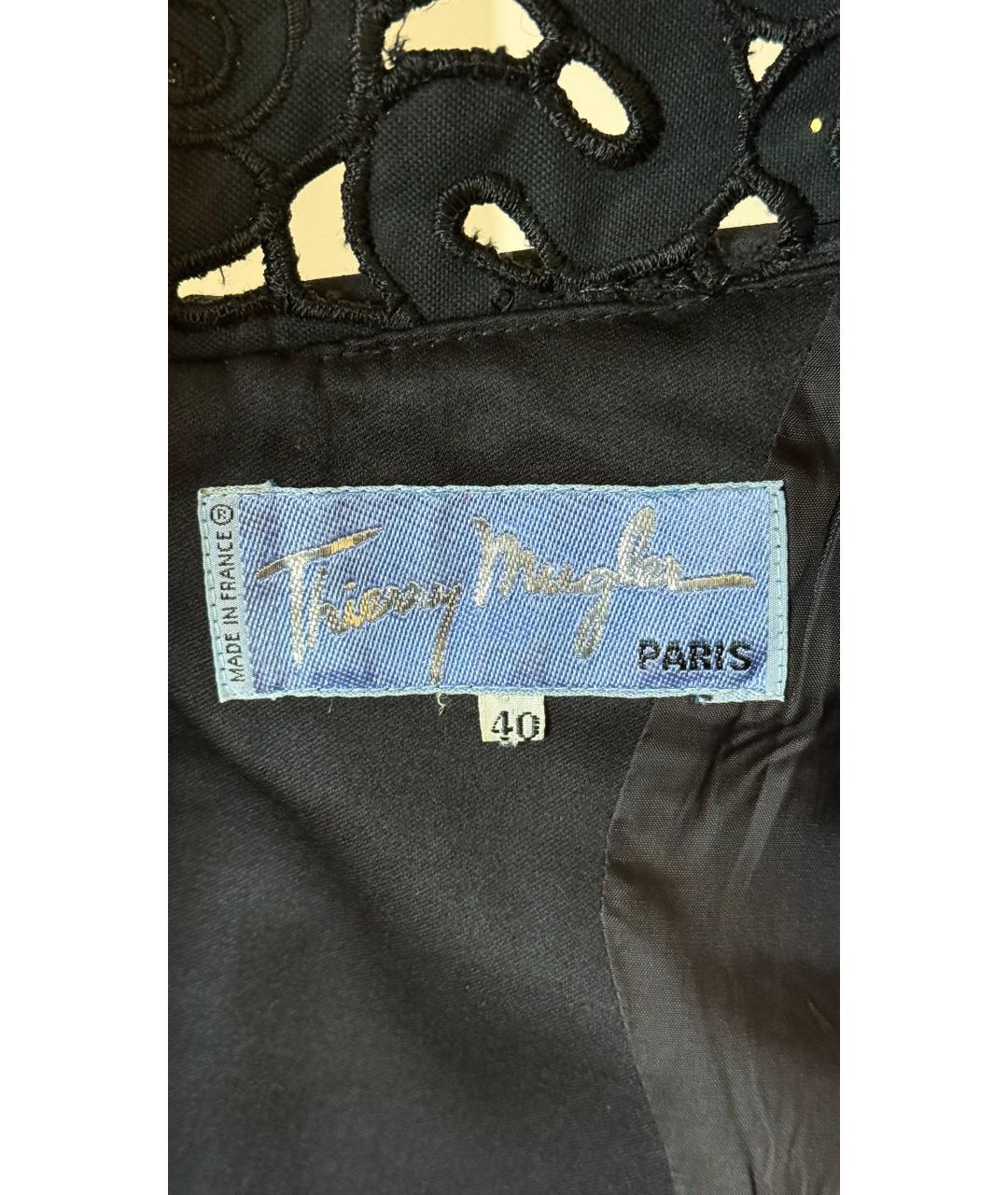 THIERRY MUGLER VINTAGE Черный костюм с юбками, фото 6