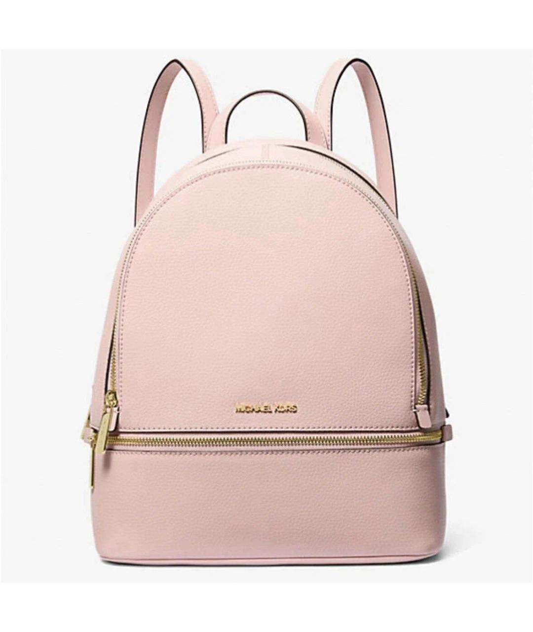 MICHAEL KORS Розовый кожаный рюкзак, фото 7