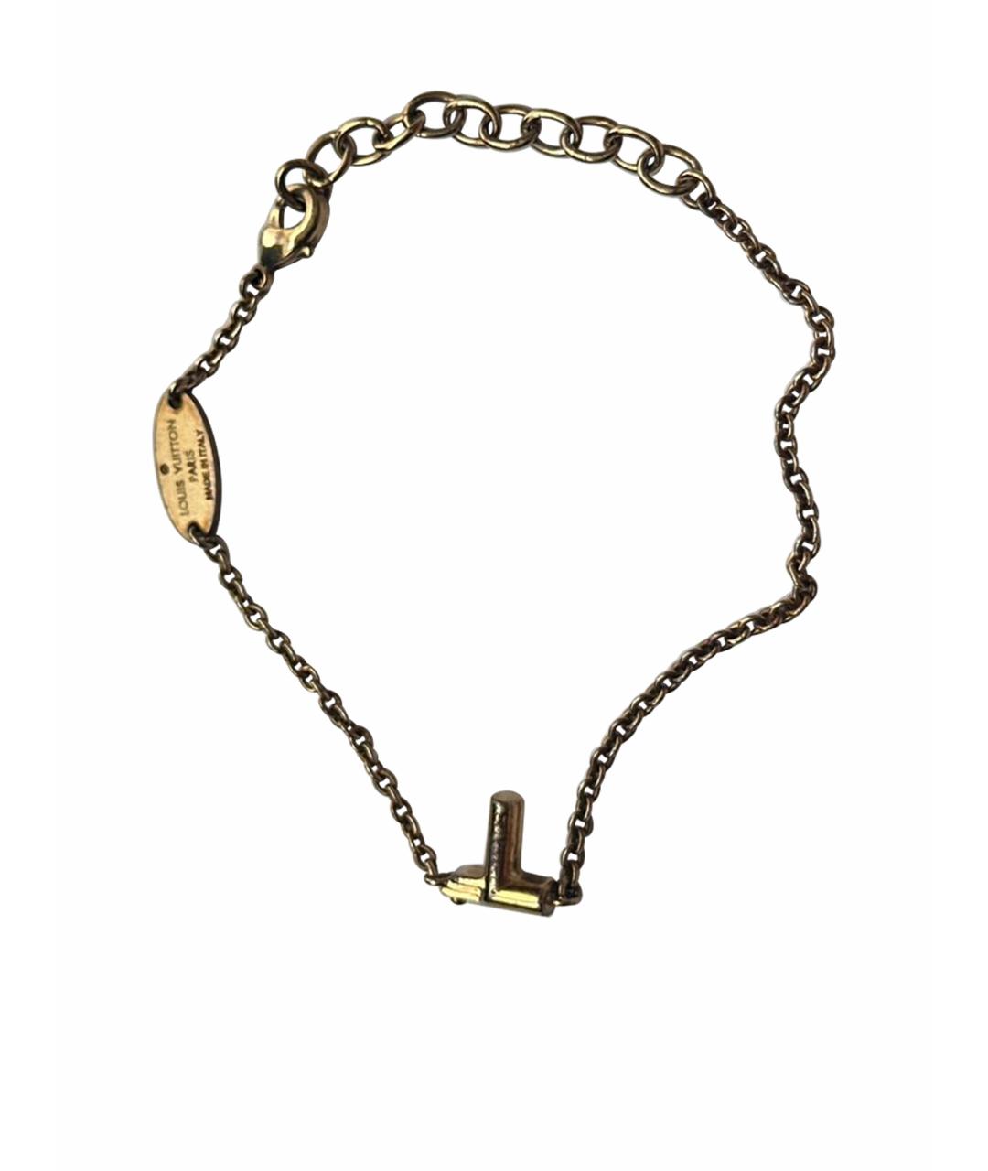 LOUIS VUITTON Золотой позолоченный браслет, фото 1