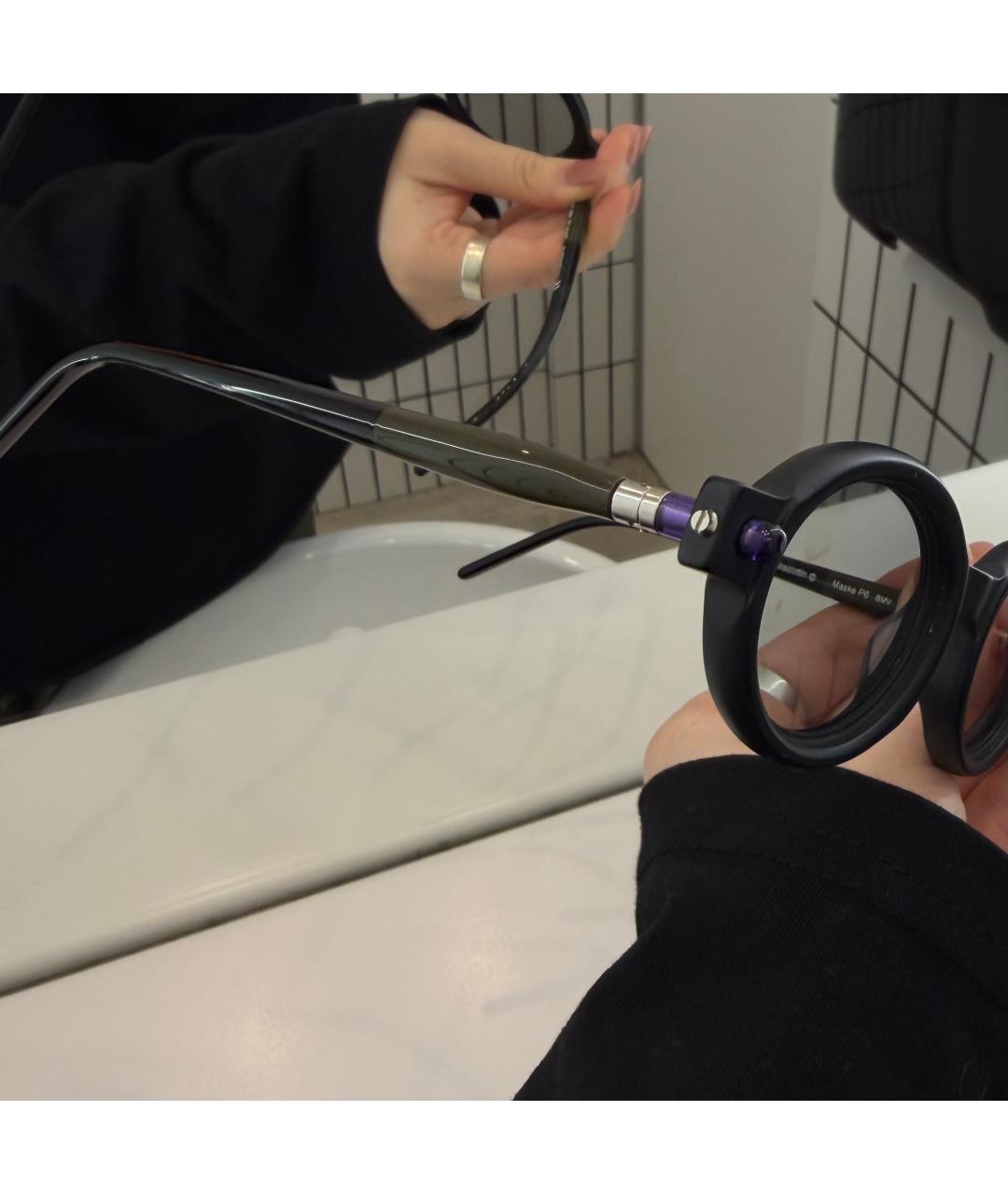 KUBORAUM Черные металлические солнцезащитные очки, фото 2