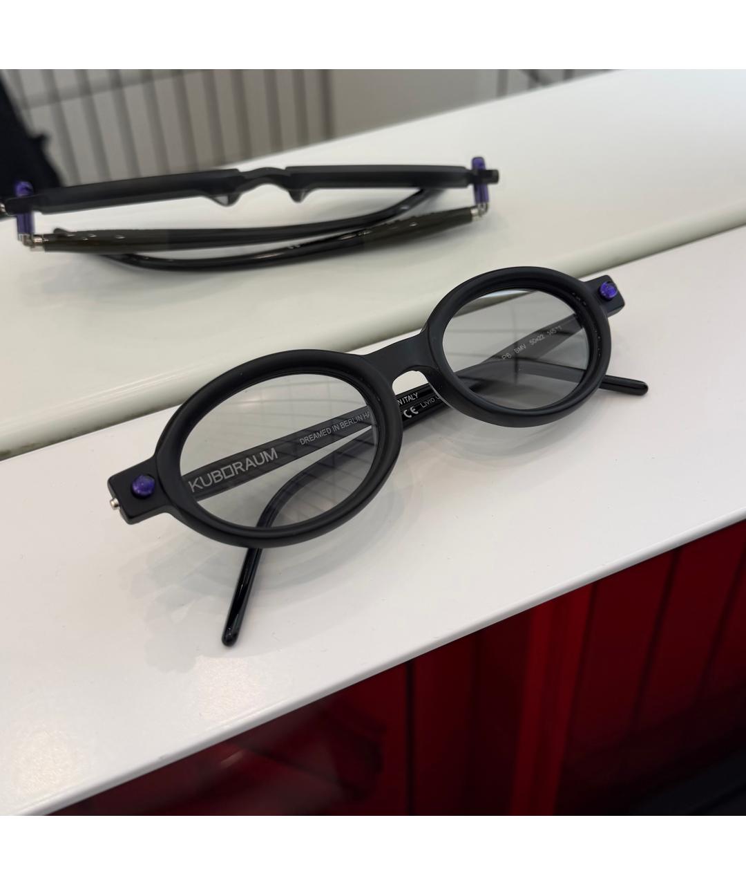 KUBORAUM Черные металлические солнцезащитные очки, фото 4