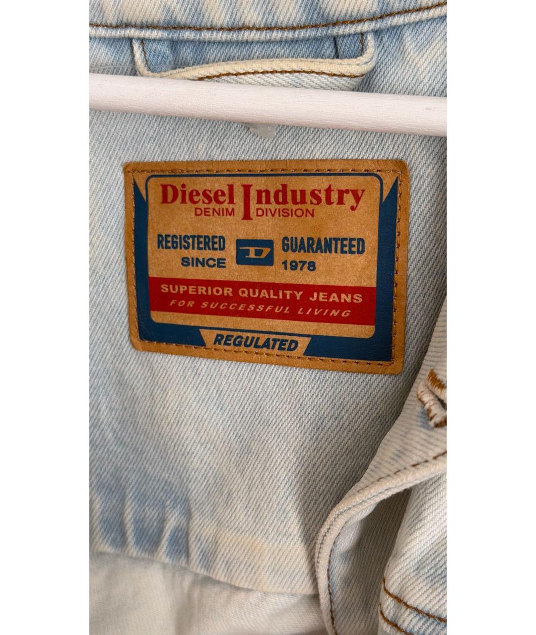 DIESEL Голубой деним жакет/пиджак, фото 3
