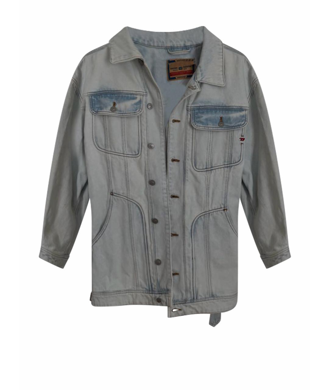 DIESEL Голубой деним жакет/пиджак, фото 1