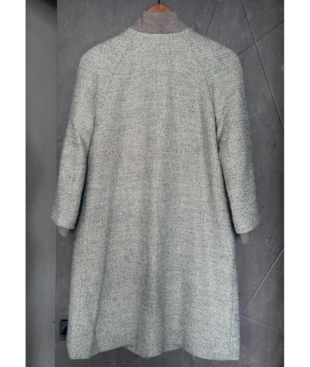 PINKO Бежевое шерстяное пальто, фото 2