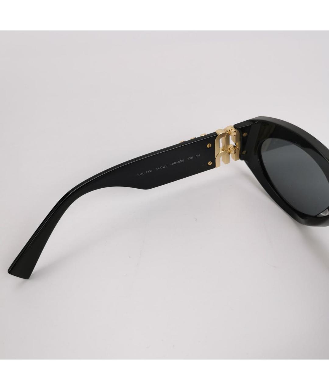 MIU MIU Черные пластиковые солнцезащитные очки, фото 6