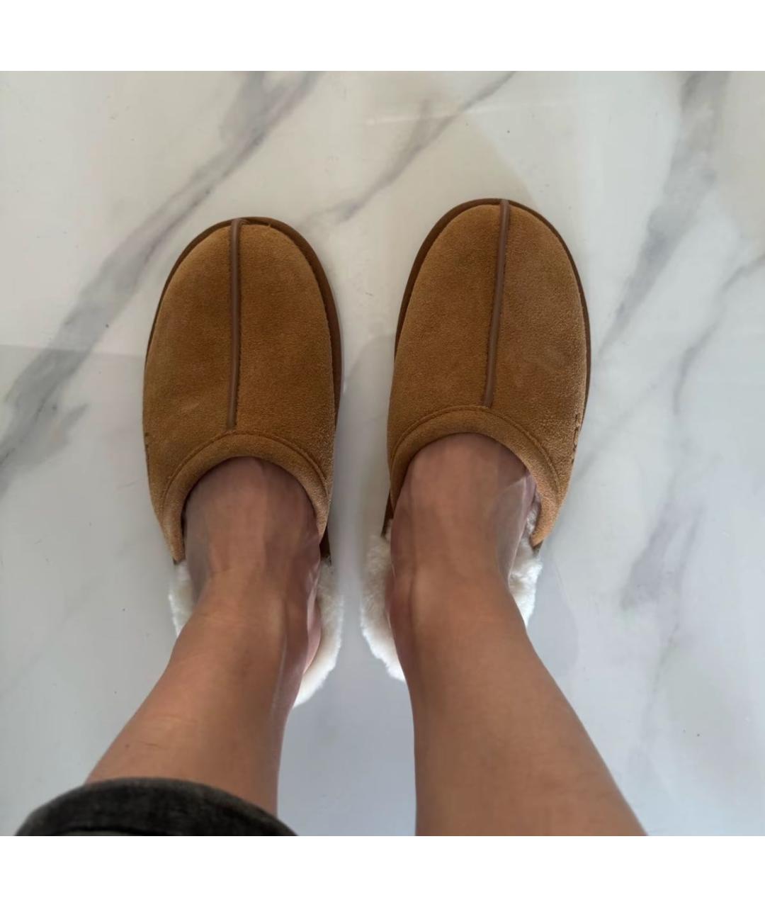 UGG AUSTRALIA Коричневые замшевые мюли, фото 6