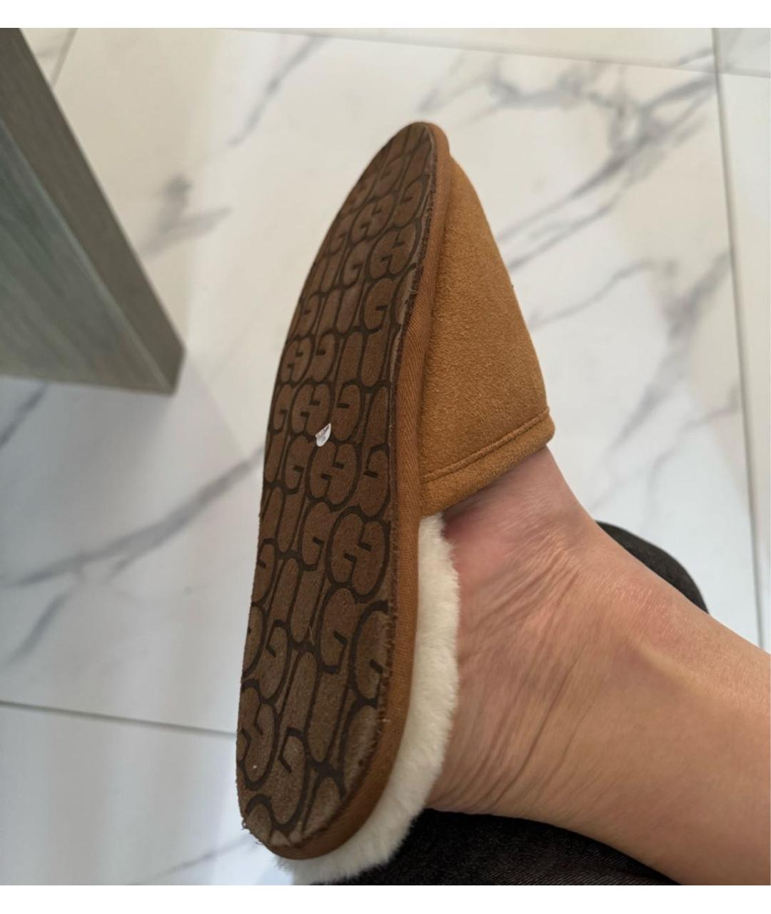 UGG AUSTRALIA Коричневые замшевые мюли, фото 8