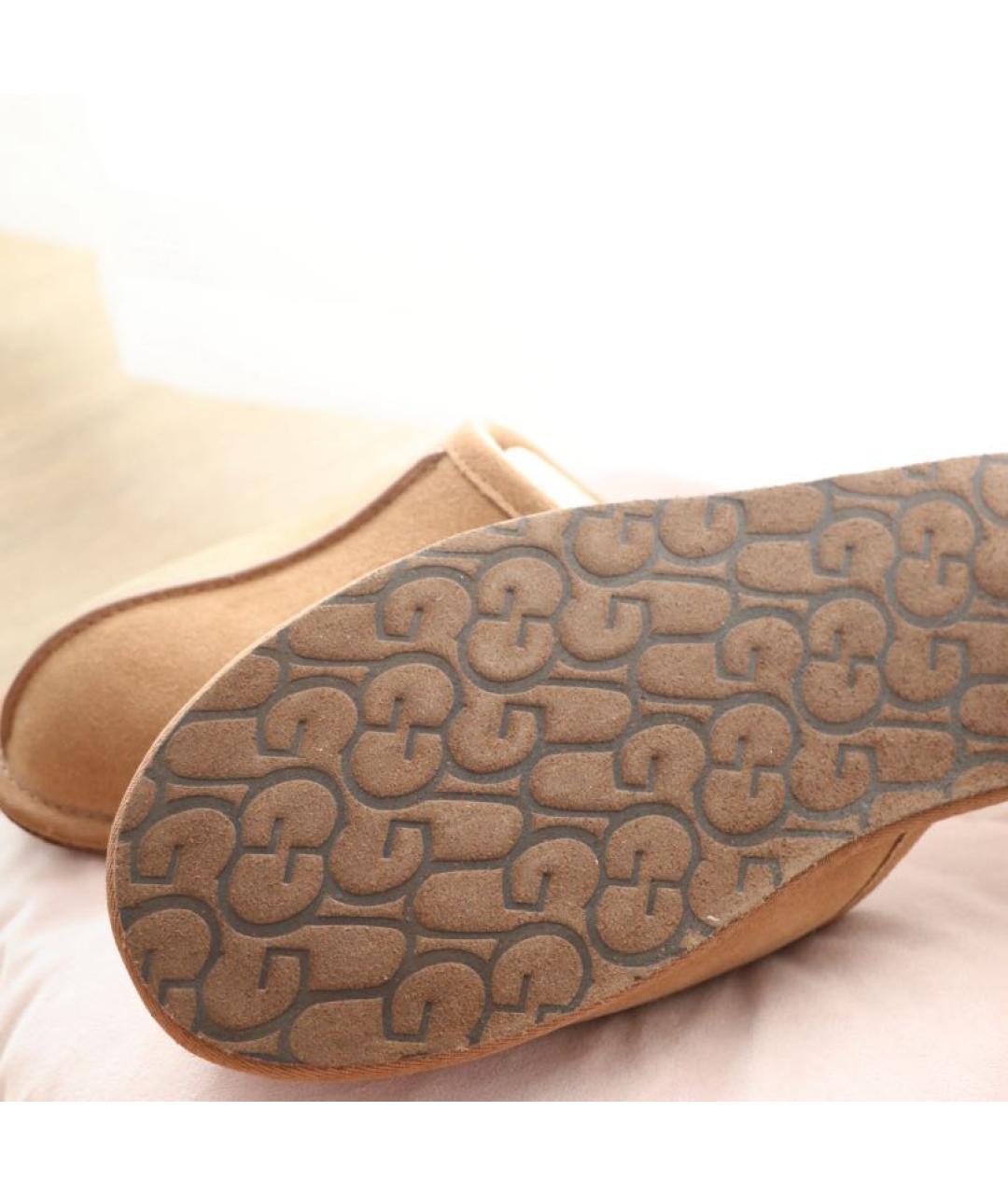 UGG AUSTRALIA Коричневые замшевые мюли, фото 7