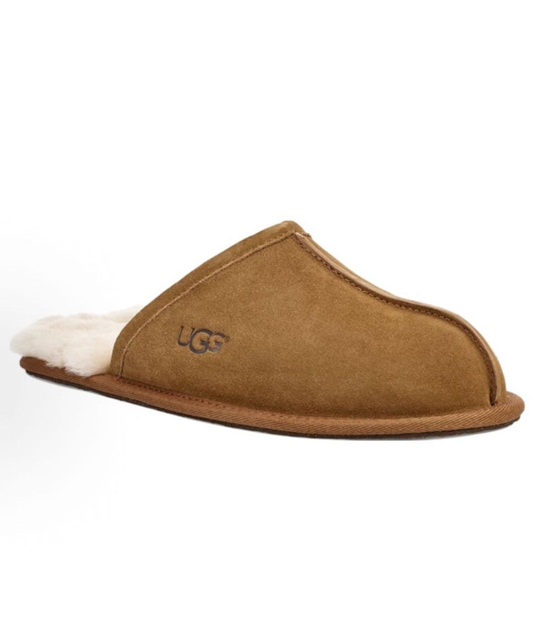 UGG AUSTRALIA Коричневые замшевые мюли, фото 2