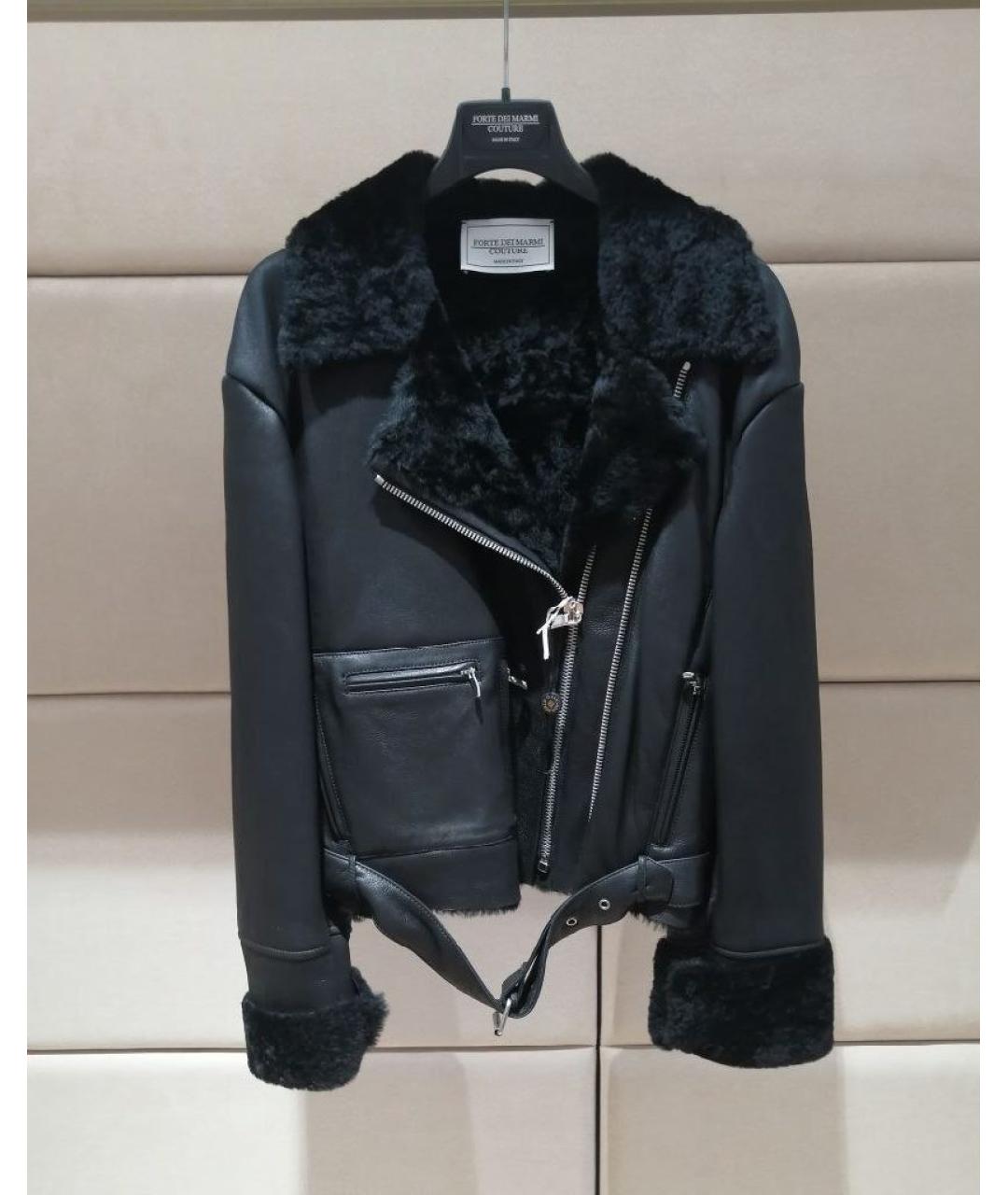 FORTE COUTURE Черная дубленка, фото 3