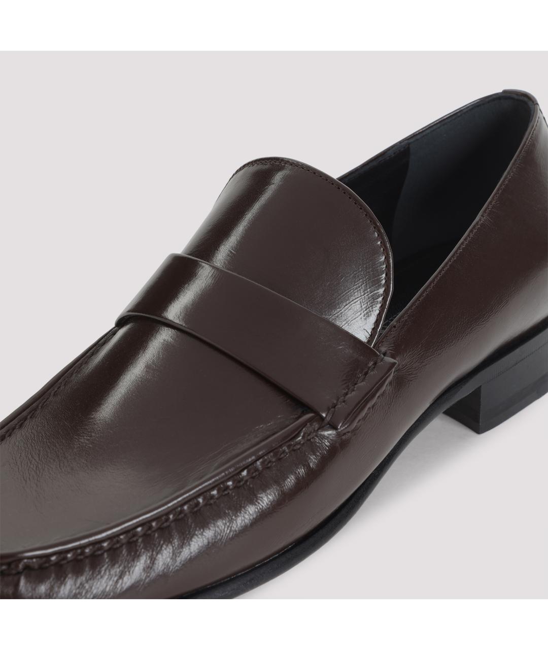 PHOEBE PHILO Коричневые кожаные лоферы, фото 4