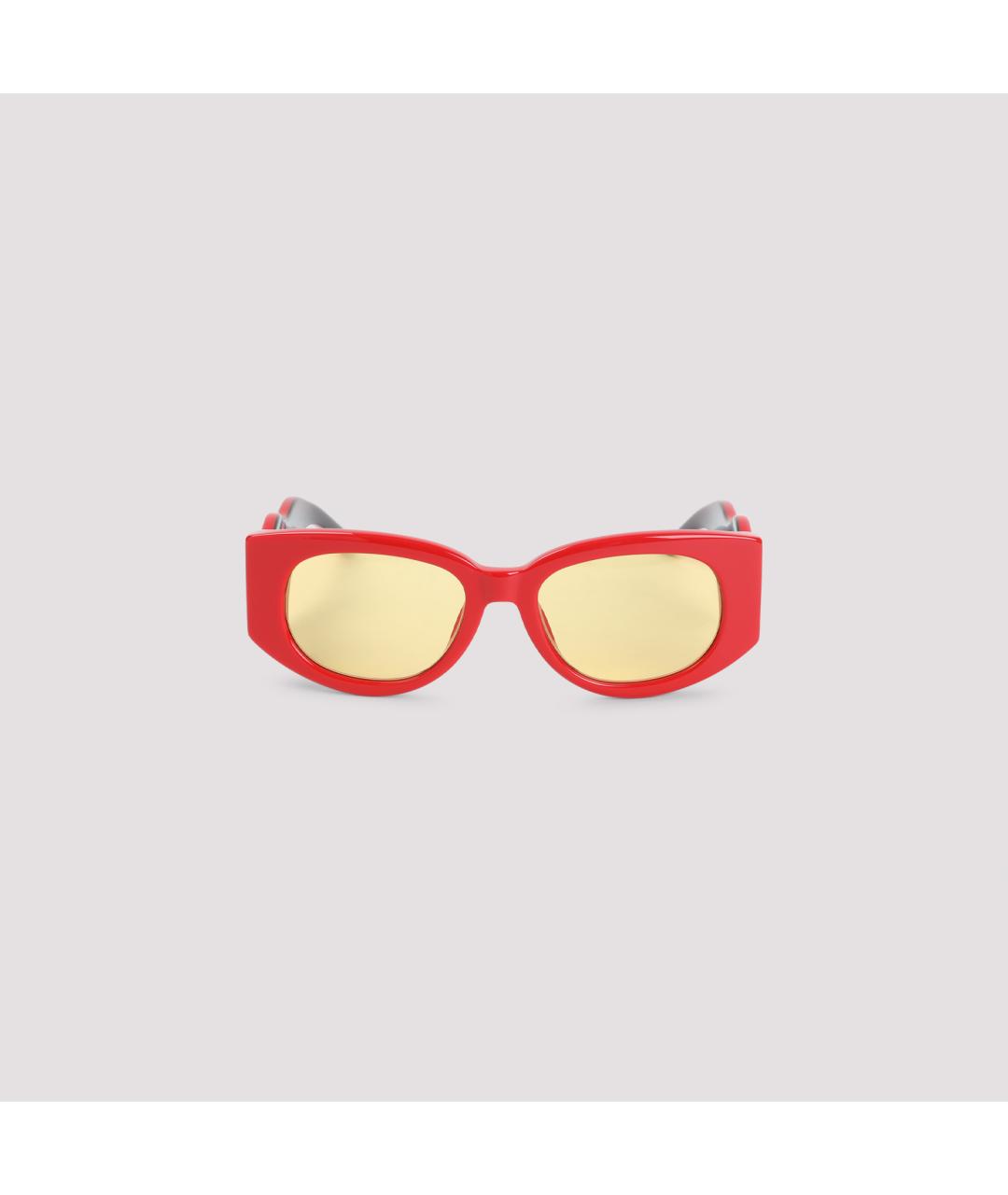 CASABLANCA Красные пластиковые солнцезащитные очки, фото 2