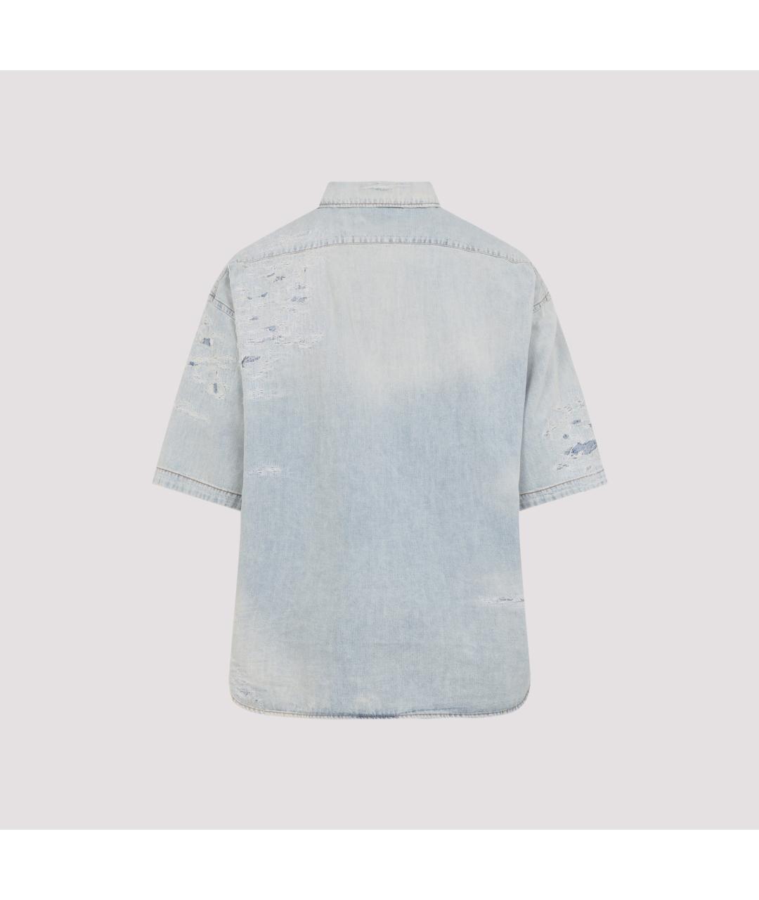 ACNE STUDIOS Голубая хлопковая кэжуал рубашка, фото 2